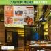Menu Board Printing Large